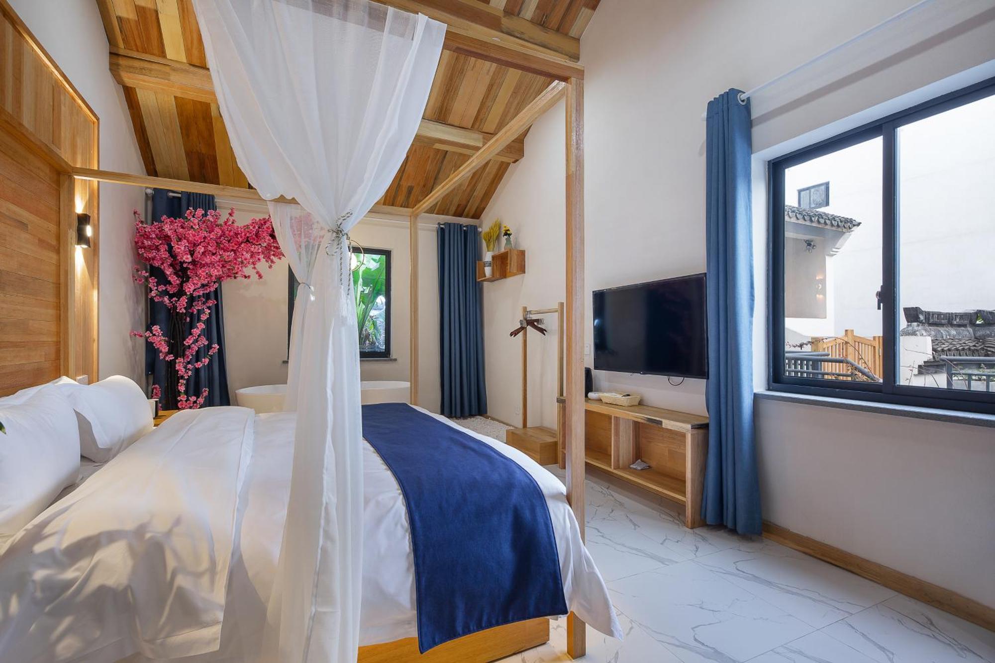 Tingjian Musu Private Soup Design Homestay - South Gate Of Wuzhen Xizha Scenic Area Tongxiang المظهر الخارجي الصورة