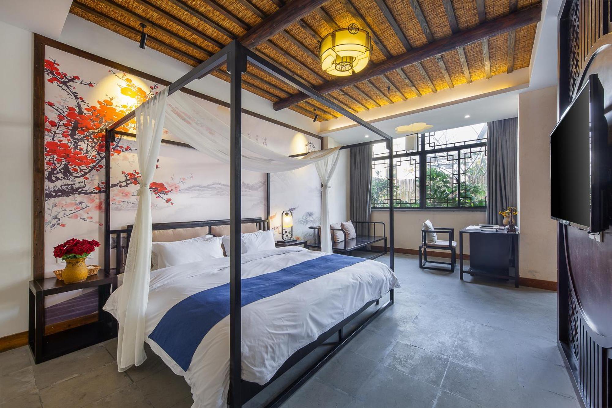 Tingjian Musu Private Soup Design Homestay - South Gate Of Wuzhen Xizha Scenic Area Tongxiang المظهر الخارجي الصورة