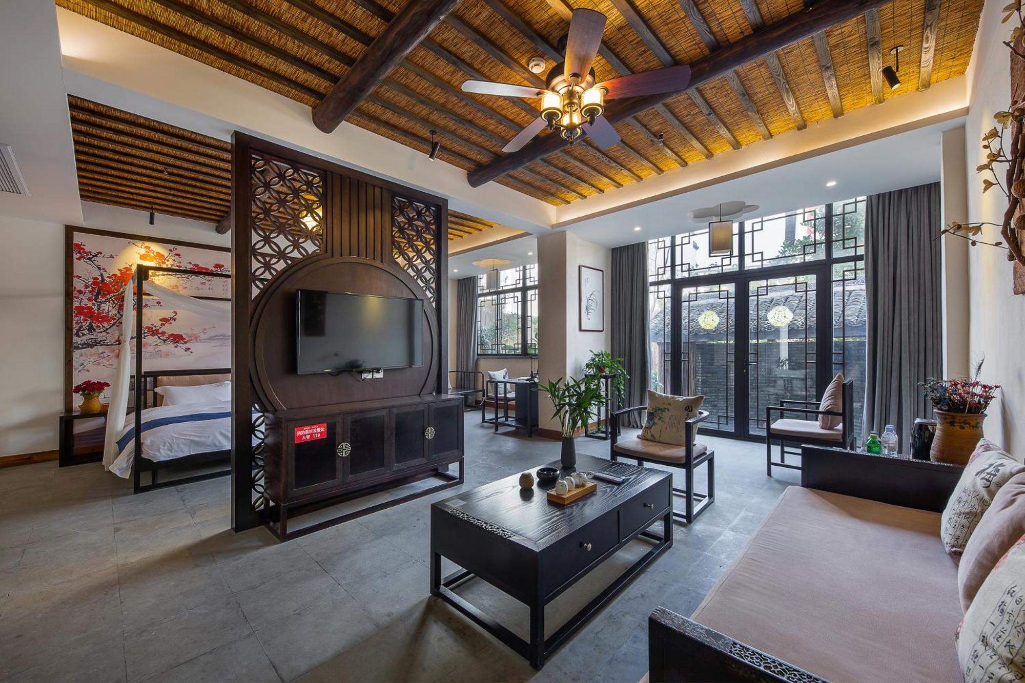 Tingjian Musu Private Soup Design Homestay - South Gate Of Wuzhen Xizha Scenic Area Tongxiang المظهر الخارجي الصورة