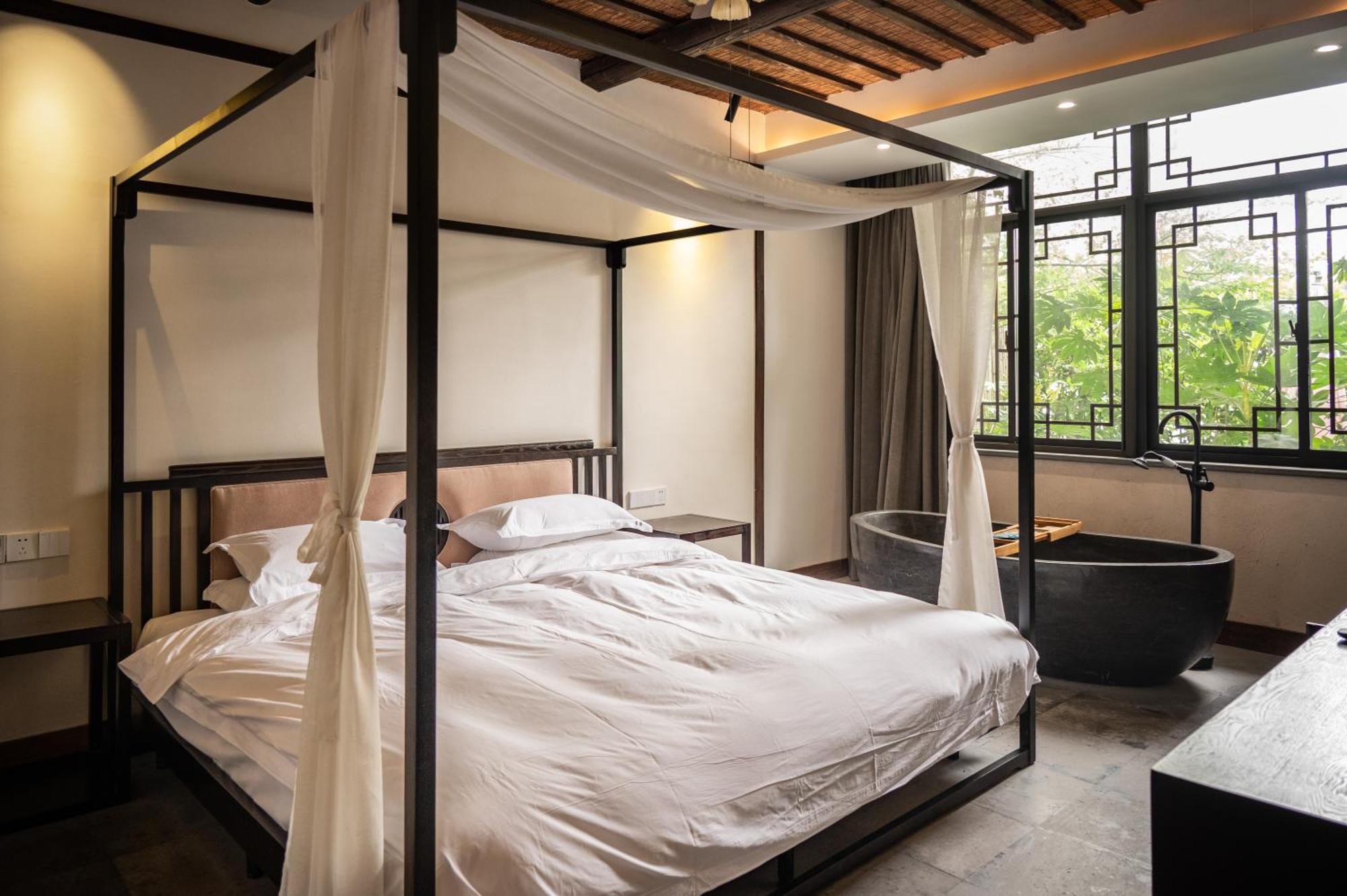 Tingjian Musu Private Soup Design Homestay - South Gate Of Wuzhen Xizha Scenic Area Tongxiang المظهر الخارجي الصورة